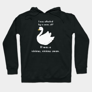 I was attacked by a swan, ok? It was a vicious, vicious swan! Hoodie